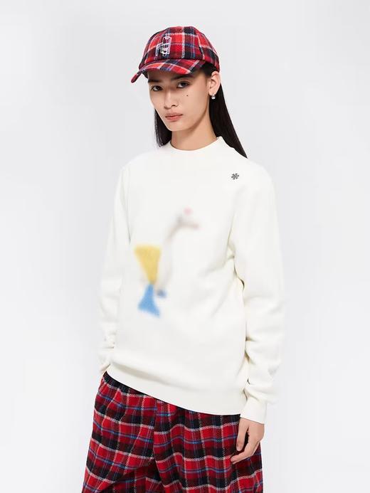 FMACM/ZZS2418/ 充气鹅半高领保暖针织毛衣 商品图1