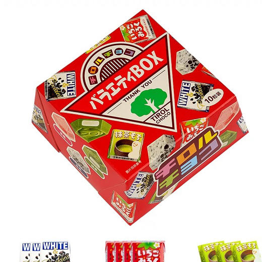 日本松尾多彩什锦代可可脂夹心巧克力103.6g 商品图0