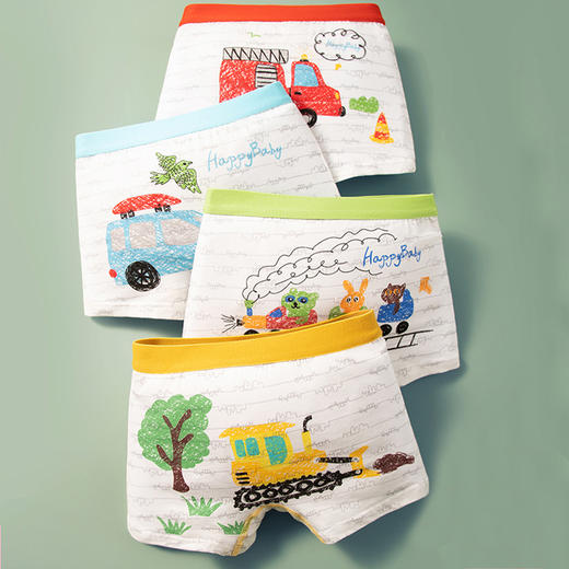 【给孩子的岂能将就~轻柔舒适，无感贴合内裤】四条装！薄款男童平角内裤 a类纯棉 小中大童男孩四角裤短裤 柔软舒适 只为给您更好的-QQ 商品图11