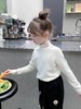 【可爱小兔纸，双面加厚，领口刺绣德绒打底衫】女童加厚打底衫 冬装新款 儿童德绒小宝宝洋气半高领 加厚上衣潮款-QQ 商品缩略图3