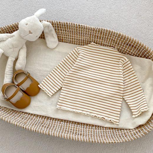 【A类全棉，舒适亲肤，温暖呵护宝宝每一天】ins秋季新款 女童半高领木耳边打底衫 洋气女宝宝碎花薄款长袖上衣-QQ 商品图8