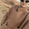 红莲骆驼绒双面呢简约长款大衣｜经典羊绒、多个款式可选 商品缩略图3