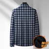 【加绒】【新款DM】大依优型大码加绒高弹长袖衬衫男宽松加肥加大码男士休闲商务方格衬衣上衣胖子 商品缩略图7