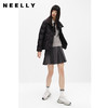 NEELLY纳俪商场同款冬季新款羽绒服女立领菱格短款外套保暖百搭N24104L04590 商品缩略图0