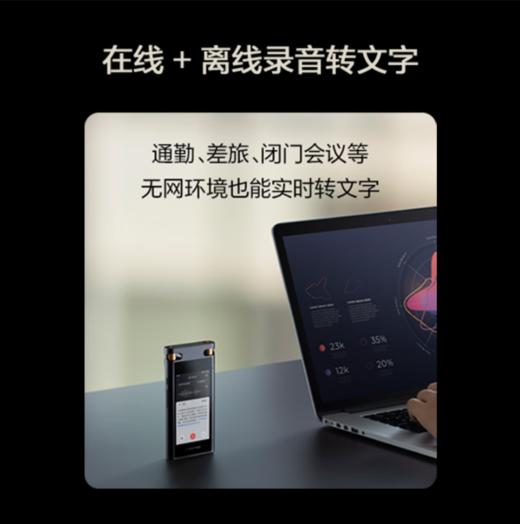 科大讯飞智能录音笔SR702星火版 免费录音转文字 智能降噪录音神器 专业录音设备录音机 多语种同声传译 商品图4