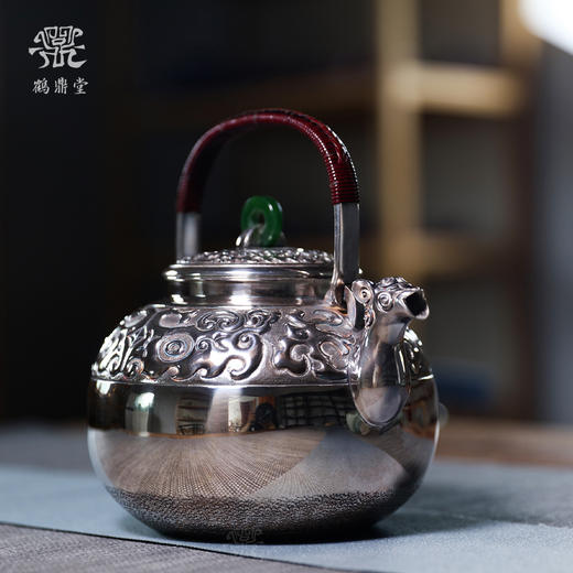 鹤鼎堂银壶闻天系列藏六兽首汤沸（缺货） 商品图3