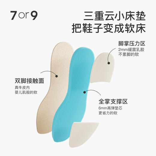 7or9 小床垫平底鞋-可可/焦糖/香草松饼系列 商品图2