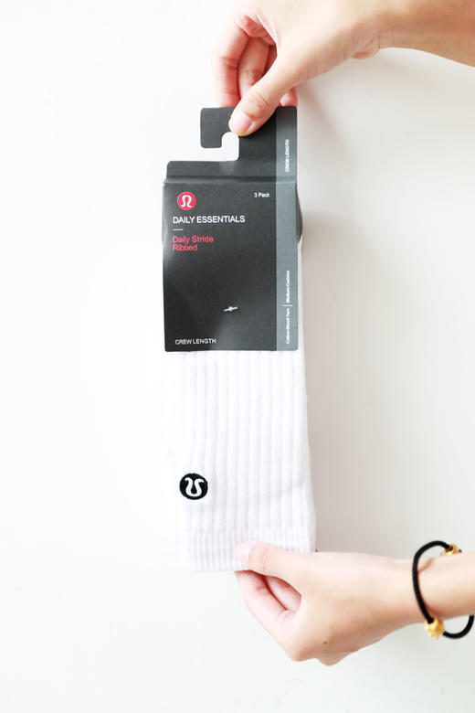 普拉提罗纹袜子，3双一卡装。原包装品相の中筒毛巾底袜子A101688 商品图4