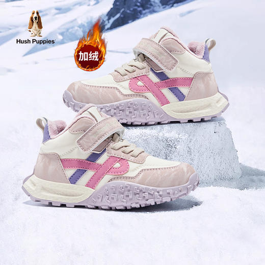 暇步士儿童冬季加绒休闲鞋HP3598 商品图0