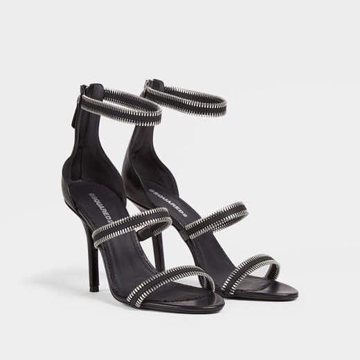 DSQUARED2 女士晚装高跟凉鞋 黑色 HSW0245 01507717 2124 商品图1