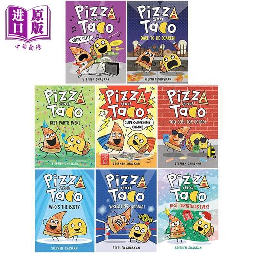 预售 【中商原版】Pizza and Taco 1-8 披萨饼与玉米片系列8册 英文桥梁漫画故事 图画图像小说儿童初级章节书 英文原版进口图书 商品图8