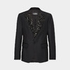 DSQUARED2 男士闪亮领口伦敦西装外套 黑色 S74BN1277 S39408 900 商品缩略图0