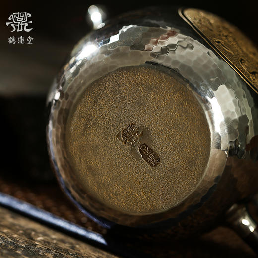 鹤鼎堂银壶闻天系列关雎急须錾刻龙凤呈祥（银色）（缺货） 商品图4