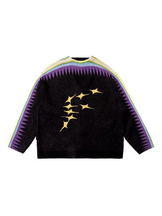 FMACM/ZZS2250/光源渐变撞色设计感针织开衫外套 商品图4