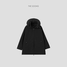 THESOONG"阿姆斯特"*100%匹马棉可拆卸护颈枕廓形风衣外套BWT5343