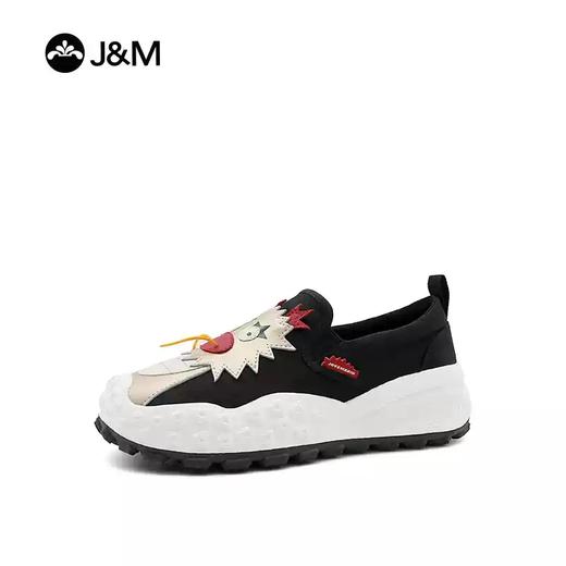 【自营】J&M/快乐玛丽  快乐玛丽秋季一脚蹬丑萌帆布鞋运动时尚休闲套脚女鞋 65812W 商品图2