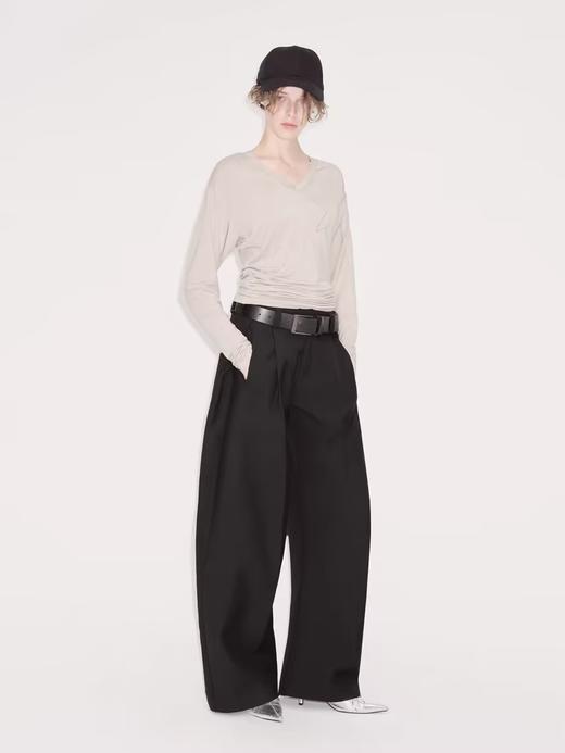 出逃赤岗西/24AWK111/黑色弯刀西装裤 商品图2