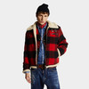 DSQUARED2 男士羊毛混纺飞行员夹克外套 格子色 S74AM1498 S78290 001F 商品缩略图1