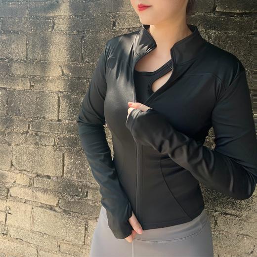 壁虎瑜伽【2109SY104】拉链立领长袖外套（无胸垫）（5天发货） 商品图4
