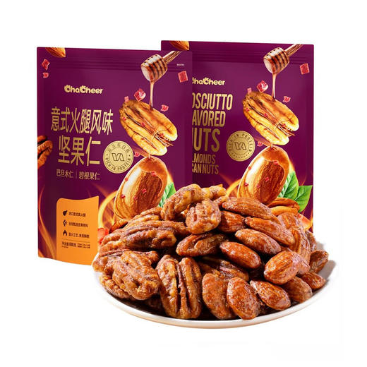 MM 山姆 Chacheer意式火腿风味坚果仁 600g（巴旦木仁300g+碧根果仁300g） 商品图0