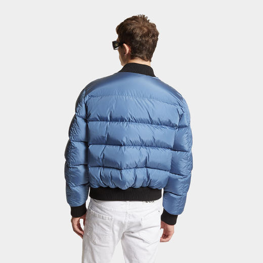 DSQUARED2 男士字母徽标印花绗缝羽绒服 蓝色 S74AM1508 S53817 494 商品图2