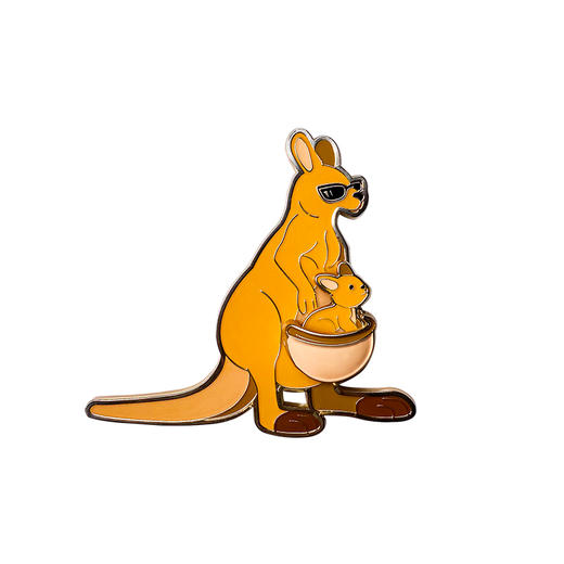 贝林自然世界袋鼠母子冰箱贴博物馆文创产品 商品图4