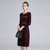 【高货deo】全新升级【铂金会员367/天猫499/差价132】(34528) 洛诗琳秋冬法式复古小香风粗花呢修身显瘦收腰连衣裙女 商品缩略图2