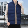 【新款DHD】大依优型大码男装立领棉马甲简约休闲宽松外套男坎肩背心上衣男士 商品缩略图4