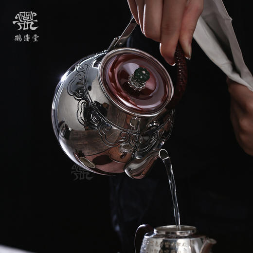 鹤鼎堂银壶闻天系列荓云汤沸镜面（银色）（缺货） 商品图1