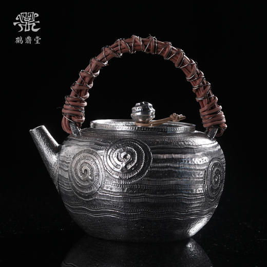 鹤鼎堂银壶闻天系列敬明螺旋纹汤沸（大）（缺货） 商品图0
