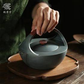 鹤鼎堂银壶闻天系列月食汤沸镜面（灰青）（缺货）