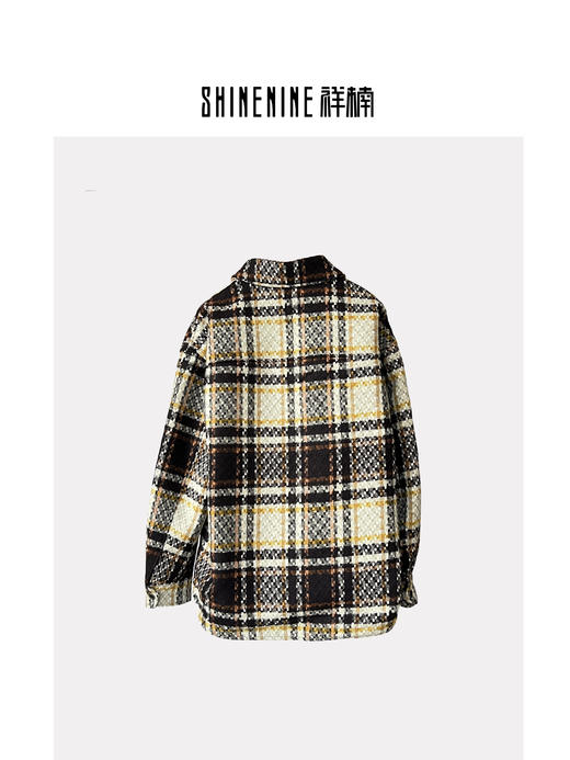 333373434复古格纹棉服 商品图1