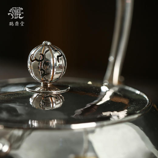 鹤鼎堂银壶闻天系列曷月汤沸锔钉（银色）（缺货） 商品图3