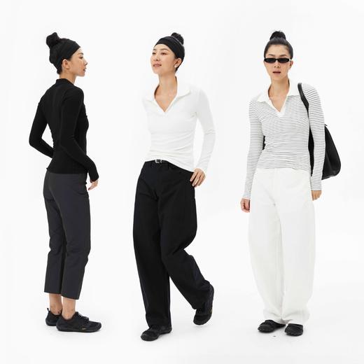 oneup翻领修身长袖T恤 商品图4