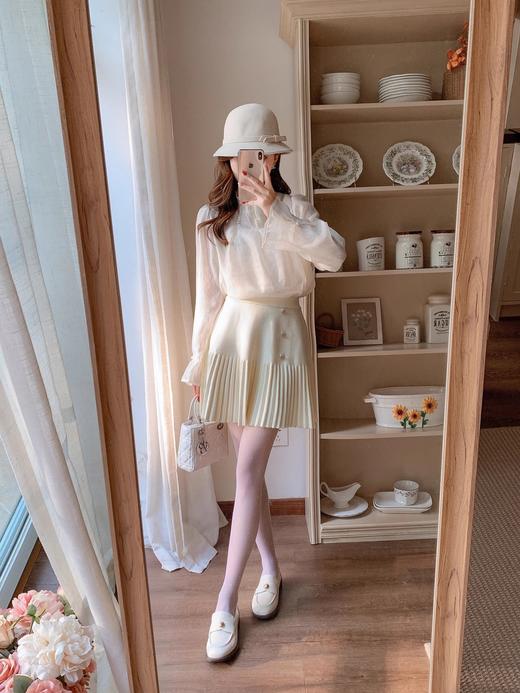 张心子【冬日恋歌 】气质蕾丝小衫 U2410013 商品图6