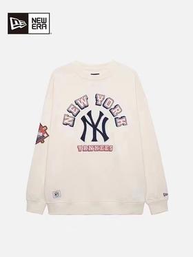 New Era纽亦华2024秋冬新款卫衣刺绣套头衫圆领卫衣