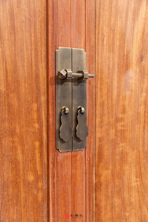 红桥红  家具严选  缅甸花梨（大果紫檀）  【198 两门三抽屉 素面衣柜 拼板】 商品图3