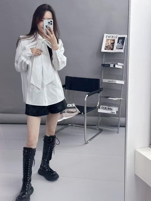 分镜头/SHANG1BYSHANGYI  2024新款设计感长牛仔半裙1280 商品图4