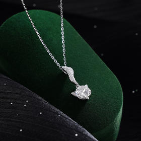 子佩集S925银【月光灵狐】套链【XL021045】纯银时尚项链狐狸2410