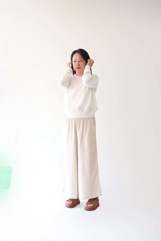 米马推荐 特别的亚麻棉羊毛线衫 质感硬朗 舒适吸潮 商品图1