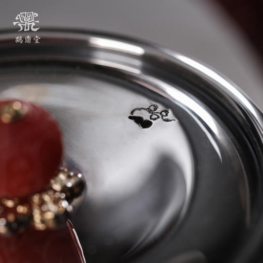 鹤鼎堂银壶闻天系列崧高汤沸大锤目纹（银色）（缺货） 商品图2
