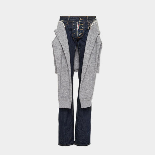 DSQUARED2 男士皱褶口袋长裤 蓝色 S71LB1539 S30309 470 商品图0