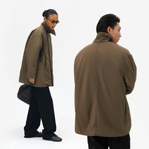 oneup3M新雪丽中长款西装领棉服 商品图4