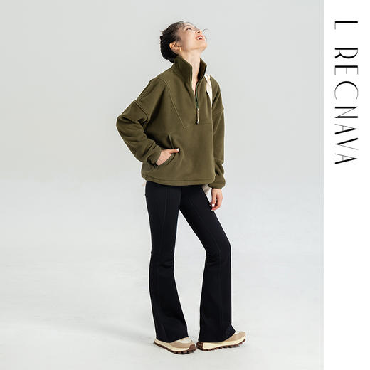 【加绒防风保暖】羊绒喇叭裤 两侧真口袋 能装手机的瑜伽裤 带微笑臀线 穿上就是翘臀 商品图4