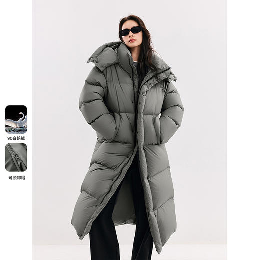 棉仓356615024-90白鹅绒小火炉冰岛羽绒服 商品图0