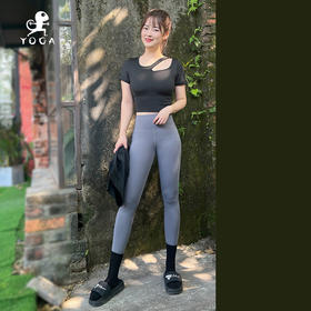 壁虎瑜伽【2410TZ319】斜肩显瘦套装（一体式胸垫 ）【5天发货】