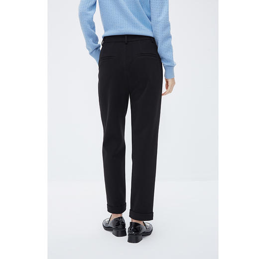 NEELLY纳俪商场同款直筒西装裤女秋冬高腰显瘦职业通勤休闲萝卜裤N24104H04556 商品图3