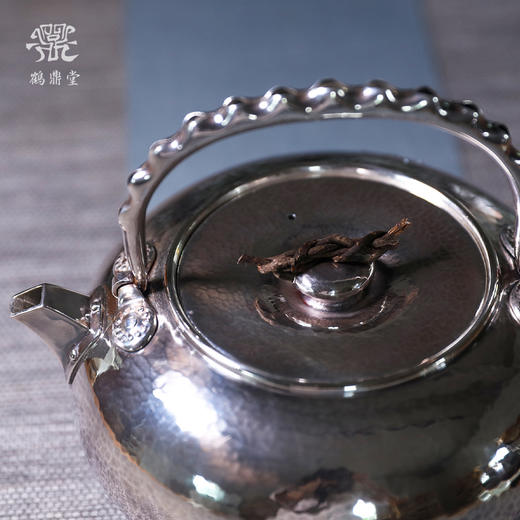 鹤鼎堂银壶闻天系列击鼓汤沸錾刻大雁（缺货） 商品图2