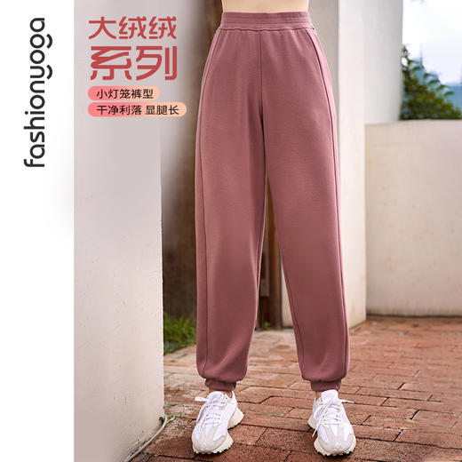 F14966休闲绒绒运动长裤 商品图0