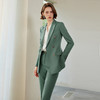 IWY/绿色垫肩西装外套设计感小众高级感西服长袖职业装通勤ol正装CP1522 商品缩略图2